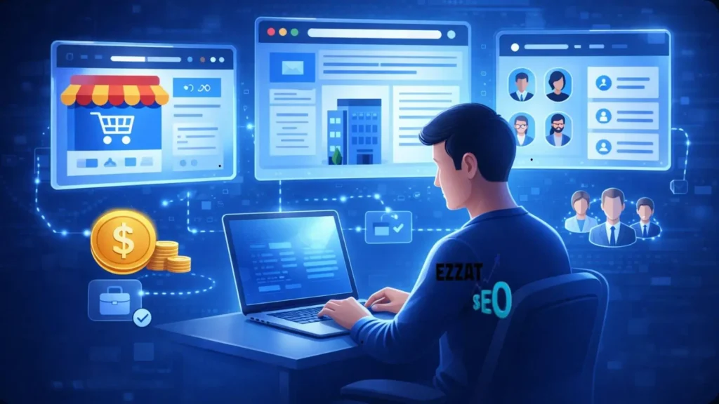 استضافة وتصميم المواقع كمجال فريلانسر مربح