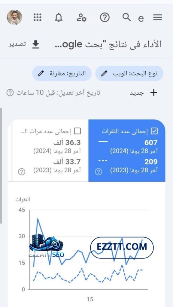 صورة من سيرش كونسول لنتائج سيو موقع سباكة بالكويت